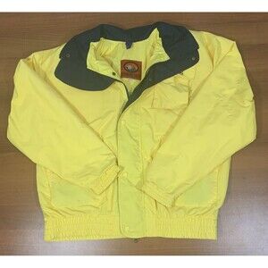 Stormy Seas Yellow Coat Jacket Size L US Sailing Float Inflatable RN76036